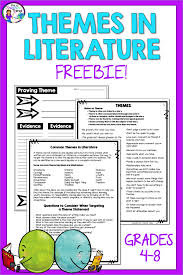 Themes In Literature Lists And Activities In 2020 Literature Teaching Themes Tpt Free Lessons