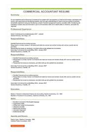Check out our huge library of 100+ samples & examples for a perfect, professional accountant resume. Commercial Accountant Resume Example