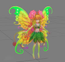 Flower Fairy Girl 3d Model 3ds Max Files Free Download Modeling 42953 On Cadnav 3d Model Fairy Girl Flower Fairy