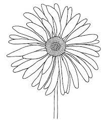 Clear Magic Stamp Gerbera Flower Drawing Colorful Drawings Embroidery Stitches Beginner