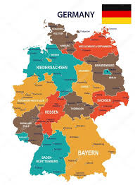 Bundesrepublik deutschland), είναι η δεύτερη μεγαλύτερη σε πληθυσμό χώρα της ευρώπης, και πρώτη στην ευρωπαϊκή ένωση, όπου είναι η κινητήρια δύναμή της, και μία από τις σημαντικότερες. Germany Map And Flag Vector Illustration Premium Vector In Adobe Illustrator Ai Ai Format Encapsulated Postscript Eps Eps Format