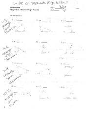 Exterior angle remote interior angles 2 1 3 4 exterior angle theorem(your new best friend) the measure of an exterior angle in a triangle is the sum of the measures of the 2 remoteinterior angles m<4 = m<1 + m<2. Triangle Sum And Exterior Angle Theorem Worksheet With Key X M 0 Sqwhwmm 4 2 Worksheet Triangle Sum And Exterior Angee Yheorem Name Hour Find Course Hero