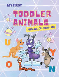 Animals coloring book with names of animals and drawing pages to improve the ability to draw and coloring your baby. Amazon Com My First Toddler Animals Coloring Abc Easy Educational Coloring Pages Of Animals Letters From A To Z For Boys Girls Preschool And Kindergarten Ages 3 5 9798693117310 Coloring Books Art Books