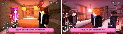 A game where you can have a boyfriend in a blocky world! Boyfriend Girls Craft Love Apk Download For Android Latest Version 1 23 Com Buildingcraftinggames My Virtual Boyfriend Maker Princess Girls Craft Minecraft Pocket Edition First Love Simulator Games