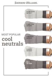 They make for good choices in bedrooms and sitting rooms. Popular Cool Neutral Paint Colors Paint Colors For Home Paint Color Inspiration Farmhouse Paint Colors