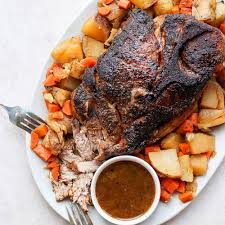 Roasting a pork shoulder in the oven means you are cooking it all day long. The Ultimate Pork Roast In The Oven Fit Foodie Finds