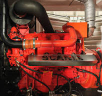 China 1000kw two Scania engines inside one 20ft container ...