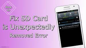 Now, if you want more details, then check in bellow. Fix Sd Card Is Unexpectedly Removed Error Step By Step Guide