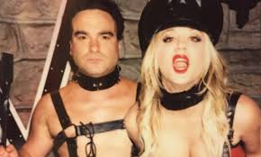 Kaley Cuoco shares Big Bang Theory snap dressed in bondage gear with Johnny  Galecki | Daily Mail Online
