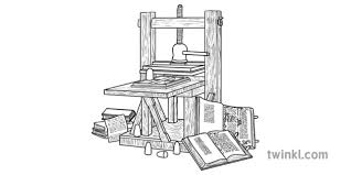 Matbaanın mucidi, yani ilk olarak matbaayı bulan kişi tam olarak bilinmemektedir. Printing Press Johannes Gutenberg Books Print Renaissance Revolution Ks1