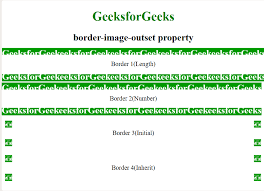 These regions form the components of an element's border image. Css Border Image Outset Property Geeksforgeeks