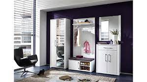 Komplett garderoben set x25cf 5 teilige flurgarderobe flurmobel. Garderobenset Go Flurmobel Garderobe 4 Tlg In Weiss Hochglanz