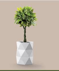 Geometric Shape Fiber Planter Macetas Paisajistico