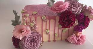 A lovely braided border adds style and texture and there's even plenty of room for a piped birthday message or candles! Rectangle Cake Rectangle Cake Girly Cakes Pretty Birthday Cakes