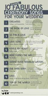 10 Uniquely Fabulous Ceremony Songs For Your Wedding Weddingmusic Wedding Ceremony Songs Ceremony Songs Wedding Ceremony Music