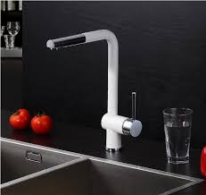 2015 pull out kitchen faucet white
