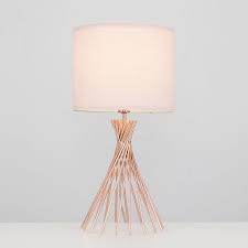 Touch control table lamp with 2 usb charging ports, 3 way touch lamps beside desk, nightstand lamp for bedrooms living room, pink shade with white base, led bulb included (pink) 1,023 $36 99 Copper Table Lamp With Blush Pink Shade Value Lights
