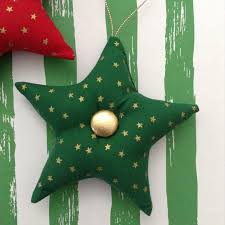 Christmas Stars Ornaments Red And Green Xmas Stars Etsy Star Ornament Xmas Tree Ornament Christmas Star