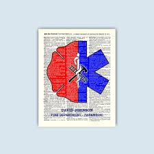 Fire Department Paramedic Ems Firefighter Gift Etsy Paramedic Gifts Paramedic Gift Ems
