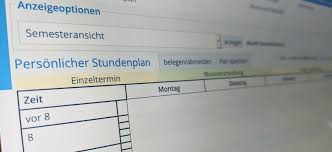 Der Erste Stundenplan