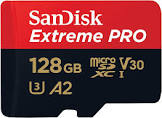 Extreme PRO 128GB U3 A2 Micro SD Card with Adapter SDSQXCY-128G Sandisk