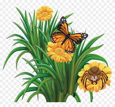 Silhouette of a butterfly sitting on a flower stands out. Monarch Butterfly Flower Summer Flower Flowers With Butterflies Clipart Hd Png Download 1500x1500 816072 Pngfind