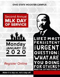 Some educational establishments mark the day by teaching their pupils or students about the work of martin. Dr Martin Luther King Jr Day Of Service Ohio State Ati