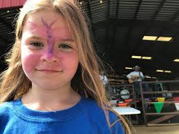 Butterfly face Cora & Kerry Gilbert supporting Tim & Suzanne Mauldin  through today's Friends helping Friends event in Rogersville, Alabama!