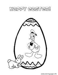 Easter duck hatching coloring page. Donald Duck And Easter Egg Coloring Pages Printable