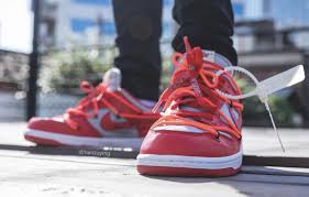 Nike Off White Dunk Low Off White University Red Shoes Nike Sneakers Nike Dunk Low