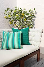 Funkon Kissenbezug Drinnen Draussen Turkis Grun 50x50 Cm Throw Pillows Ikea Pillows