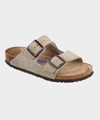 Birkenstock Soft Footbed Vs Regular Review Birkenstock Arizona Suede Soft Footbed In Taupe Todd Snyder