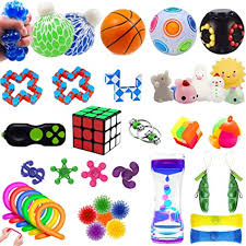 Just so you know, buzzfeed may collect a share of sales from the links on this page. Amazon Com Vokyue Fidget Toys Set 40 Pack Sensory Toys Pack For Stress Relief Adhd Anxiety Autism For Kids Grape Ball Fidget Pad Stretchy String Rainbow Ball Squeeze Bean Magic Beans For Autistic Anti Stress Toys Games