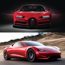 Witness tesla roadster doing from 0 to 100 km/h in 3,7 sec. Ate18 1 Bugatti Chiron 2 400 000 1500 Hp 0 100 2 4 Sec Maximum Speed 400 Km H 2 Tesla Roadster 250 000 Electric Car 0 100 1 9 Sec Maximum Speed 400km H Stay Home Facebook
