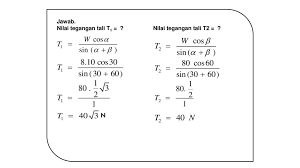 Dari gambar dibawah, maka tegangan tali t1 dan t2 adalah. Newton Dan Kesetimbangan Benda Tegar Ppt Download