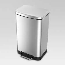 Stainless steel touchless trash bins are the most popular. Trash Cans Recycling Bins Target