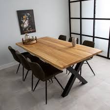 Maybe you would like to learn more about one of these? Elena Oak Dining Table Tree Trunk Shaped Table Edges X Leg
