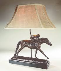 All Out Finish Horse Racing Table Lamp In 2020 Horse Lamp Lamp Table Lamp