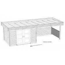 Plan de table de culture. Abri De Jardin Toit Plat 28mm Moderne Solid Arhus Achat Vente