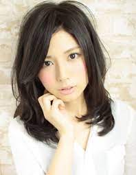 黒髪セクシーセミロング hi 236 ヘアカタログ 髪型 ヘアスタイル フェミニン ヘア 美髪 ヘアスタイリング