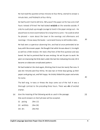Icse Class 9 Sample Paper 2020 English Language Aglasem Schools