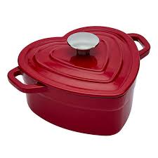 No more hot dogs on a stick! Artisanal Kitchen Supply 2 Qt Enameled Cast Iron Heart Dutch Oven In Red Bed Bath Beyond