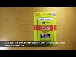 Check spelling or type a new query. Straight Talk Byop Activation Kit With Verizon Lte Sims Youtube