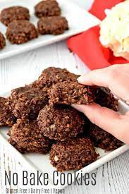 Remove from heat, add vanilla and spoon onto parchment paper and refrigerate overnight. No Bake Cookies Gluten Free Vegan Refined Sugar Free