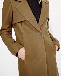Long Wool Blend Trench Coat By Novelti