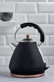 Black Copper Pyramid Kettle In 2020 Rose Gold Kitchen Copper Kitchen Accessories Copper Dining Room