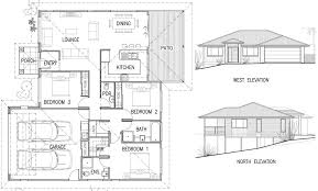 The layout of this particular home gives both bedrooms and the living room big, bright windows which is certainly a nice feature. House Plan Elevation House Plans 40911