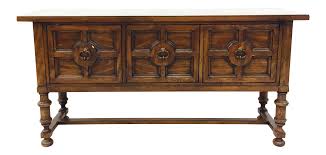 Vintage Wooden Console Table On Chairish Com Wooden Console Table Sideboard Buffet Console Table