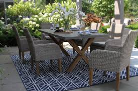 Ash Grey Wicker Teak Dining Chairs With Concrete Composite Top Teak Dining Table Teak Dining Chairs Side Chairs Dining Teak Dining Table