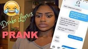 This usually begins with a simple word or phrase from the lyrics of the song which may sound like a real test. Song Lyric Prank Boy Bestfriend Drake Ft Jhene Aiko Youtube